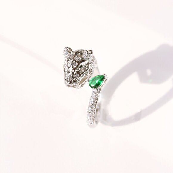 14K panther cat ring - Picture 3 of 3